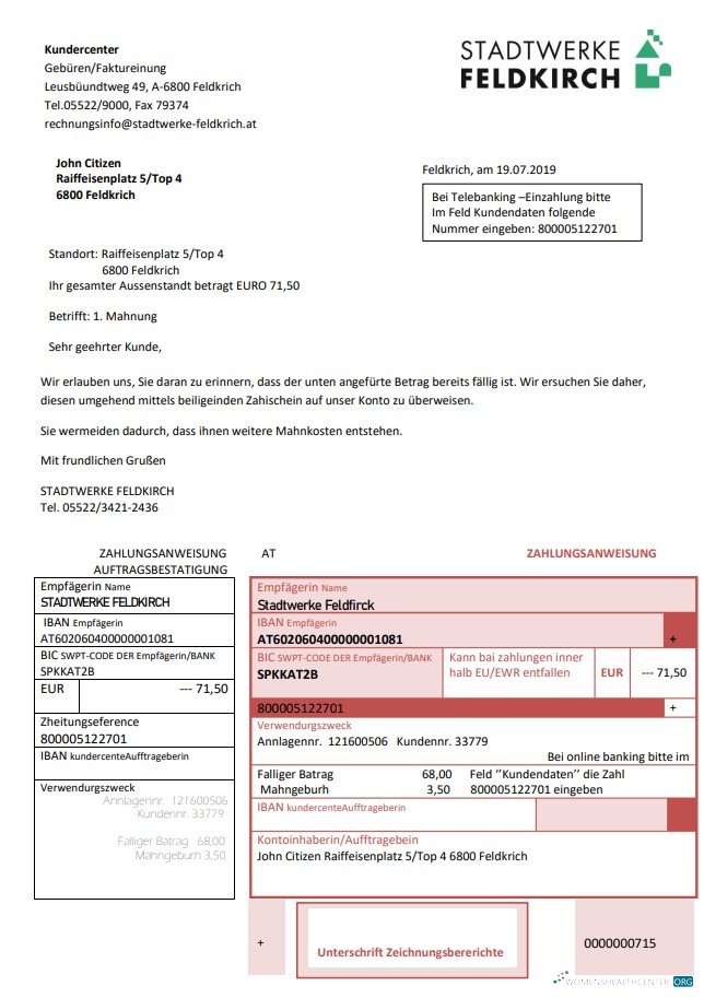 download download Austria Stadtwerke Feldkirch utility bill
